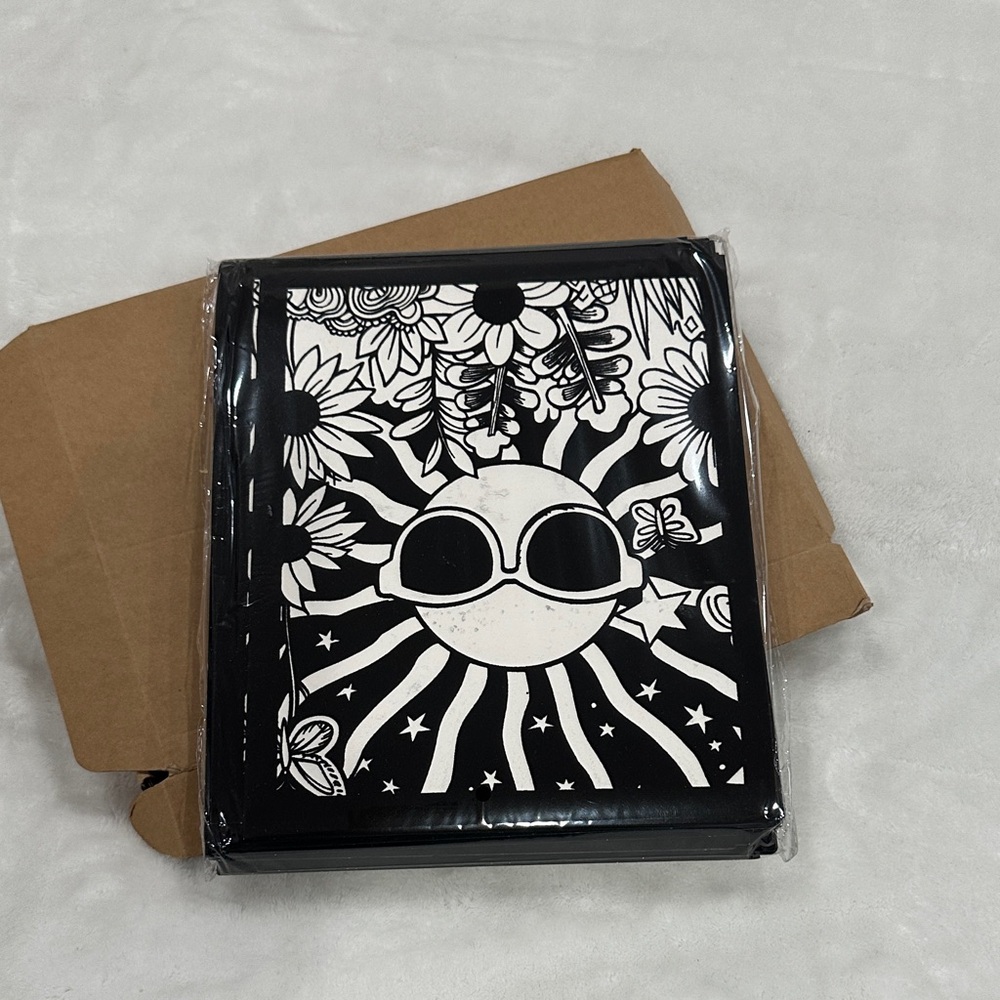 Black and White Sunflower Art Print set 48 pcs fuzzy velvet posters - Picture 2 of 10